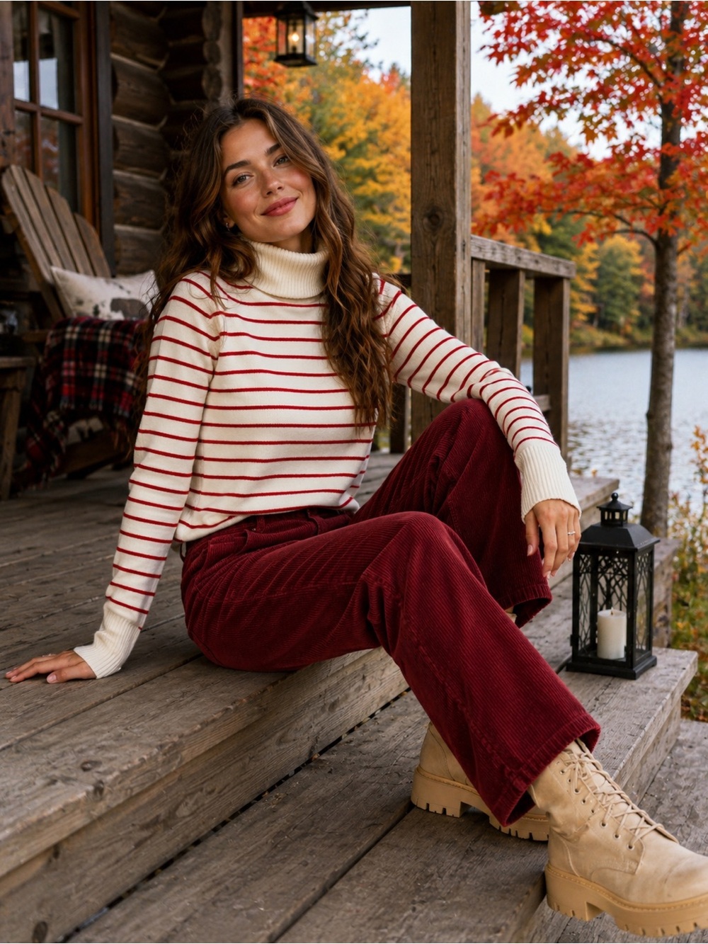 French Connection NWT Super Soft Striped Turtleneck Sweater – Size S